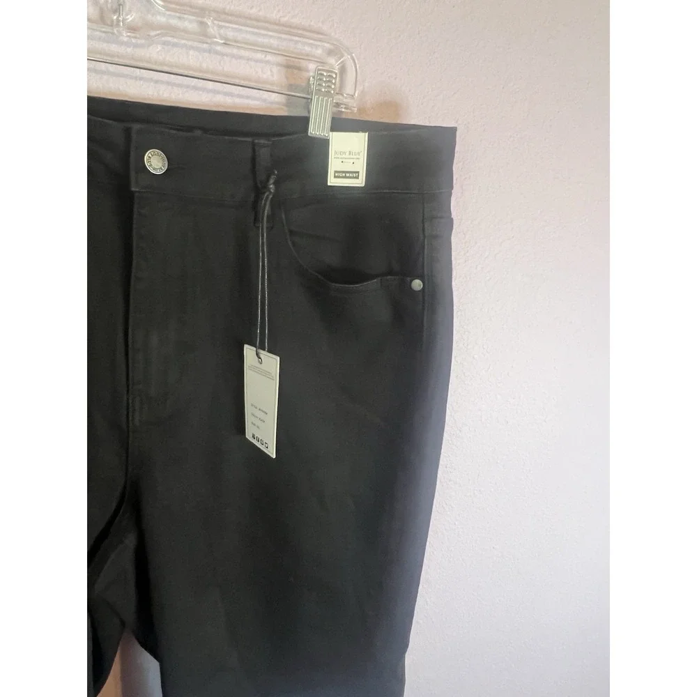 Judy Blue Bermuda Black Long Bermuda High Waist Shorts Size 3XL New with Tags